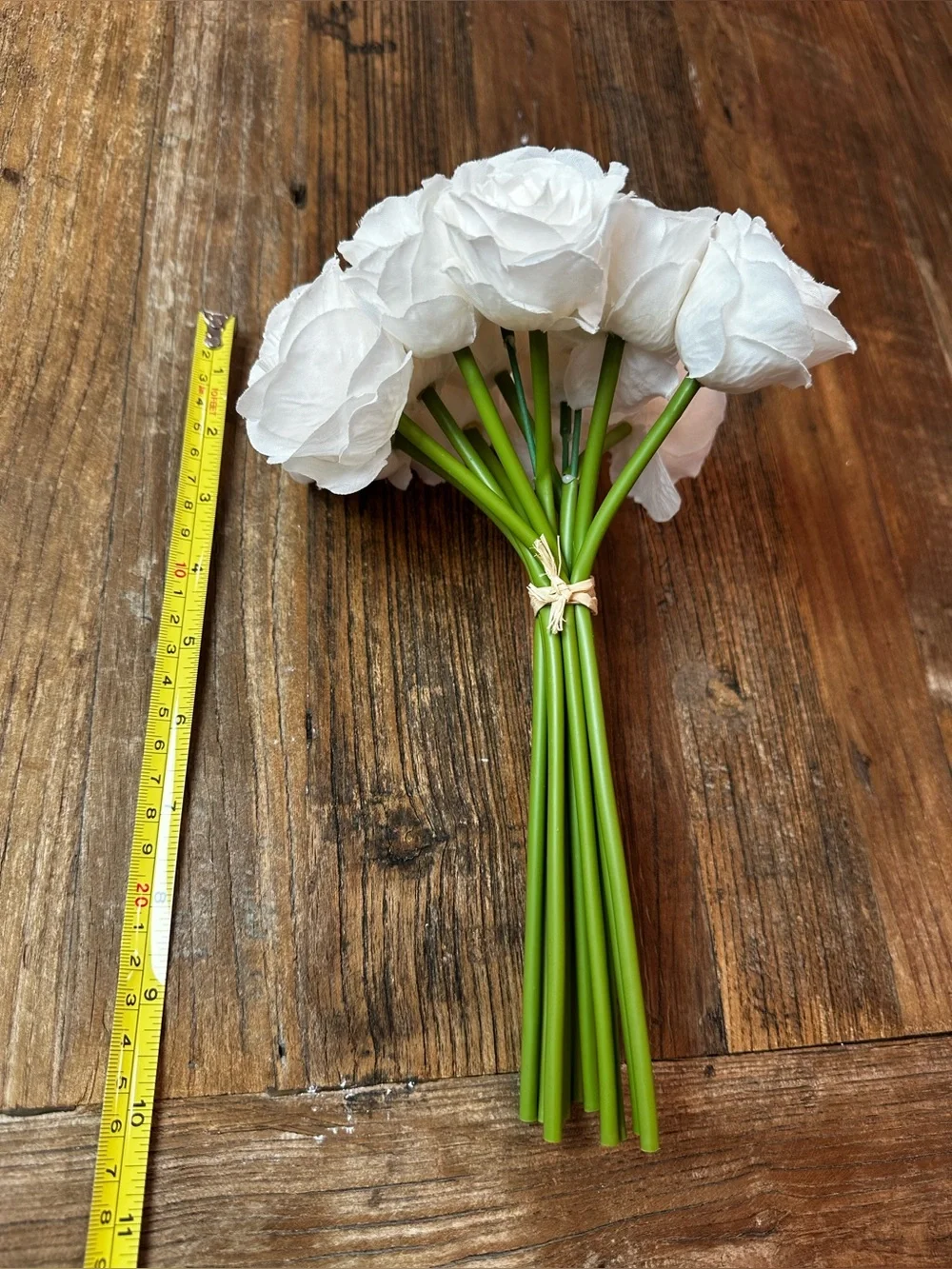 White Artificial Rose Bouquet - Home Accents